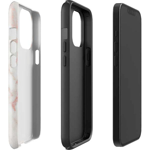 Rose Gold Marble iPhone 15 Pro Impact Case